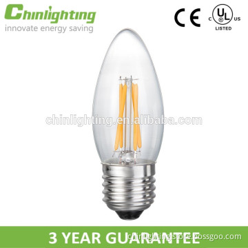 Chinlighting c35 e14 tail 4w led filament bulb c35 tungsten led filament lamp c35 e14 led filament led lighting